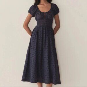 Doen Quinn Dress - Adriatic eyelet XS